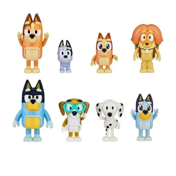 Bluey Heeler Family & Mates Pack Chilli Bingo Bandit Honey Socks Chloe Indy New - Picture 2 of 4